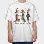 Elfs With Gifts, Tricou Oversize Barbati (Unisex)