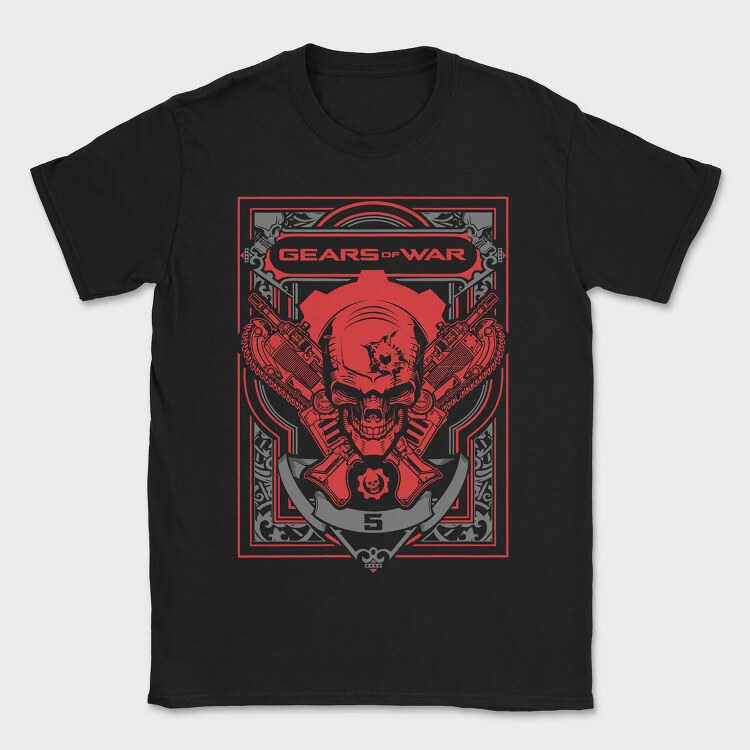 Gears Of War Skull 1, Tricou Barbati (Unisex)