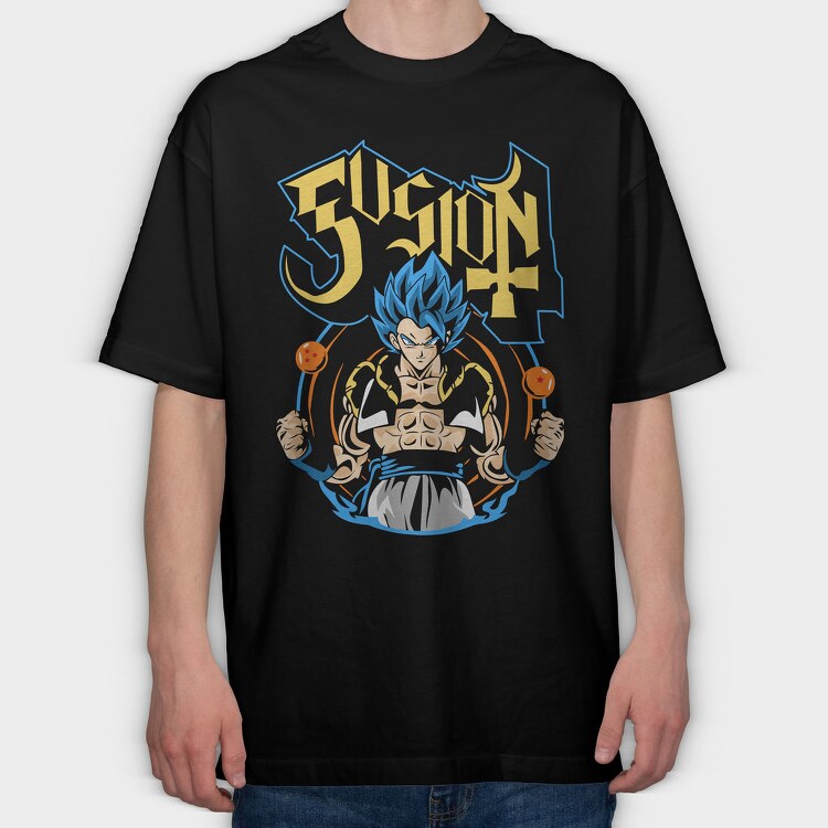 Fusion4 Dragon, Tricou Oversize Barbati (Unisex)