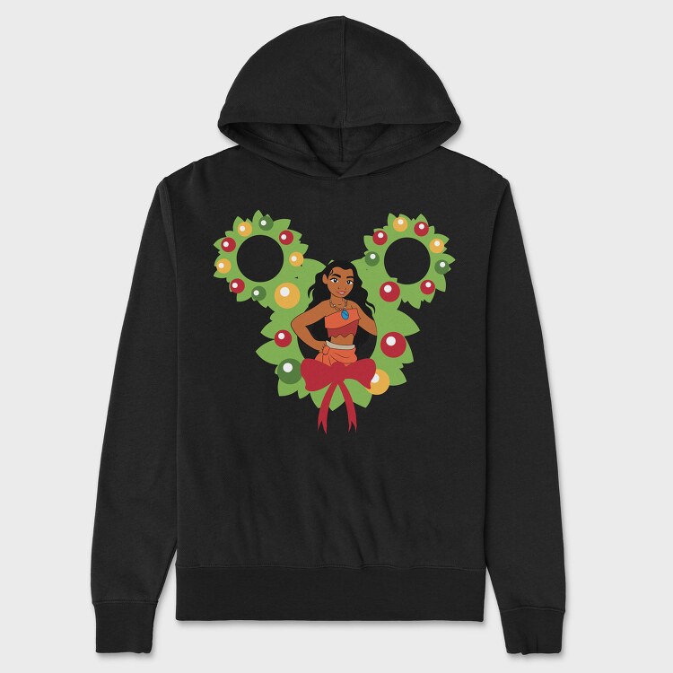 Moana Holiday Wreath, Hanorac Oversize Barbati (Unisex)
