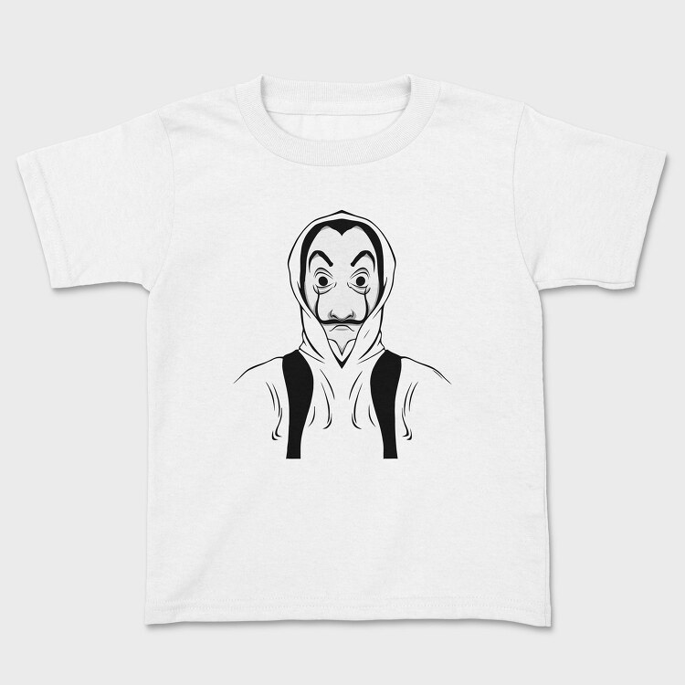 Money Heist Mask Hoodie, Tricou Copii