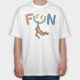 Fun Monkey Bananas, Tricou Oversize Barbati (Unisex)