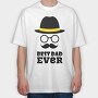 Best Dad Ever Hat, Tricou Oversize Barbati (Unisex)