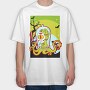 Octopus Horror, Tricou Oversize Barbati (Unisex)