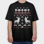Pixel Smiley, Tricou Oversize Barbati (Unisex)