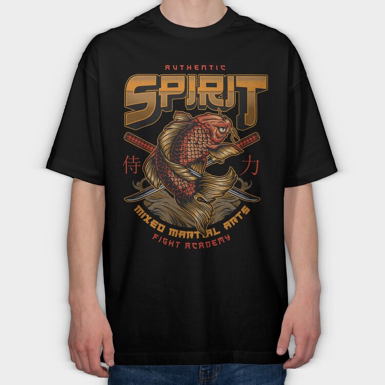 Spirit Fish Sword, Tricou Oversize Barbati (Unisex)