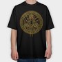 Pentagram Symbol, Tricou Oversize Barbati (Unisex)