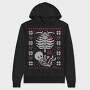 Pixelated Hearts, Hanorac Oversize Barbati (Unisex)