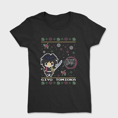 Pixelated Winter Warrior, Tricou Femei