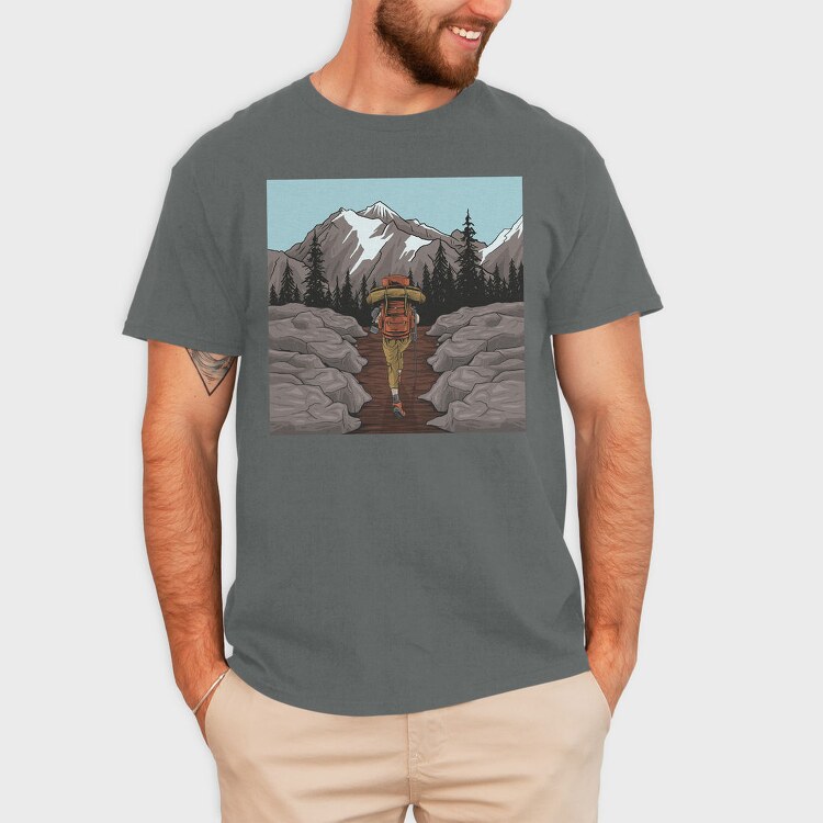 Mountain Trekker, Tricou Barbati (Unisex)
