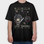 Pixelated Winter Warrior, Tricou Oversize Barbati (Unisex)