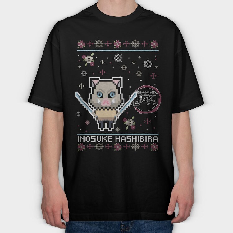 Pixelated Piggy, Tricou Oversize Barbati (Unisex)