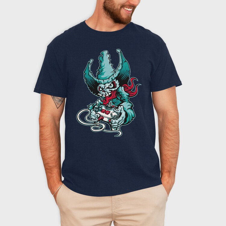 Gamer Demon, Tricou Barbati (Unisex)