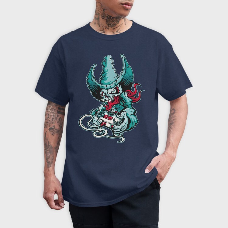 Gamer Demon, Tricou Barbati (Unisex)
