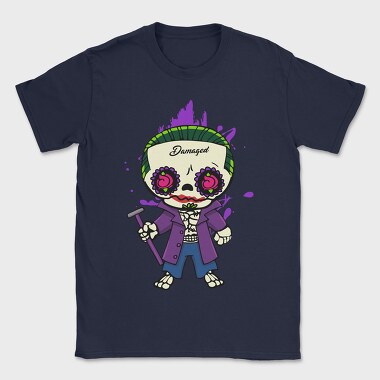 Joker Skull Damage, Tricou Barbati (Unisex)