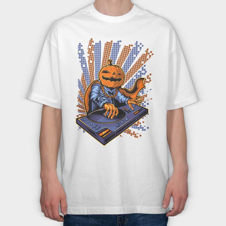 Pumpkin Dj Mix, Tricou Oversize Barbati (Unisex)