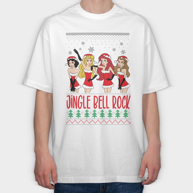 Jingle Bell Rock, Tricou Oversize Barbati (Unisex)