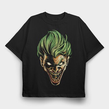 Jokers Grin 1, Tricou Oversize Barbati (Unisex)