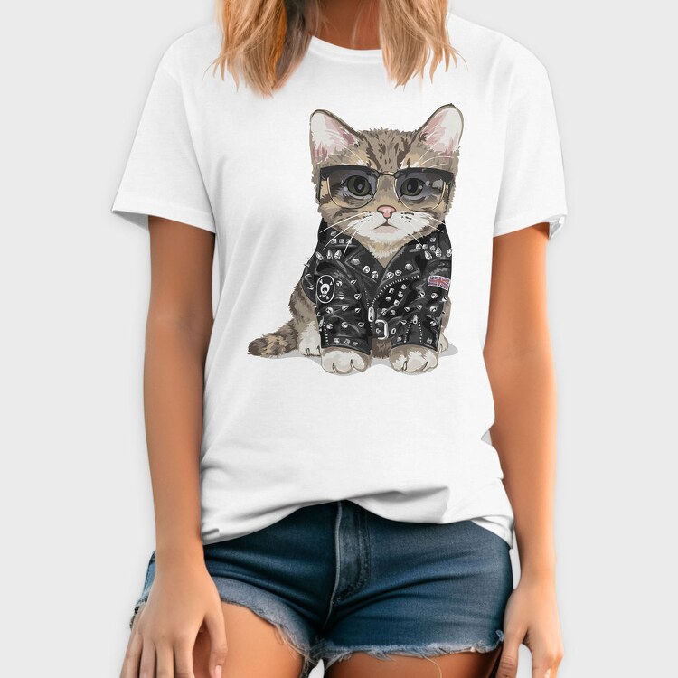 Punk Kitty, Tricou Barbati (Unisex)