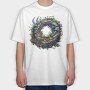 Enchanted Garden Wreath, Tricou Oversize Barbati (Unisex)