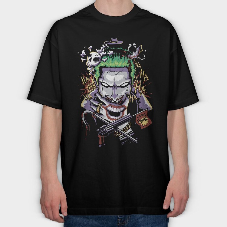 Jokers Laugh, Tricou Oversize Barbati (Unisex)