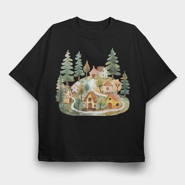 Fairy Forest Friends, Tricou Oversize Barbati (Unisex)