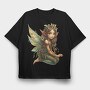 Fairy Garden Xmas, Tricou Oversize Barbati (Unisex)