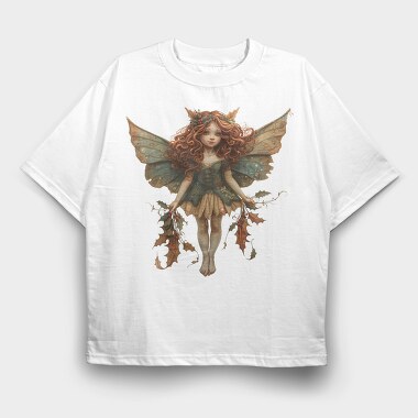 Fairy Holly Christmas, Tricou Oversize Barbati (Unisex)