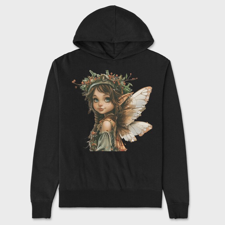 Fairy Holly Wreath, Hanorac Oversize Barbati (Unisex)