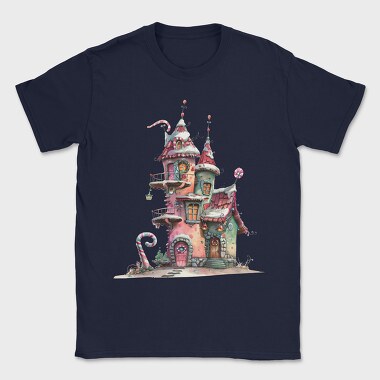 Fairy Hut Snow, Tricou Barbati (Unisex)