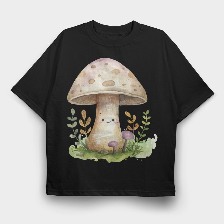 Fairy Mushroom Friend, Tricou Oversize Barbati (Unisex)