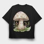 Fairy Mushroom Friend, Tricou Oversize Barbati (Unisex)