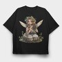 Fairy Ornament Garden, Tricou Oversize Barbati (Unisex)