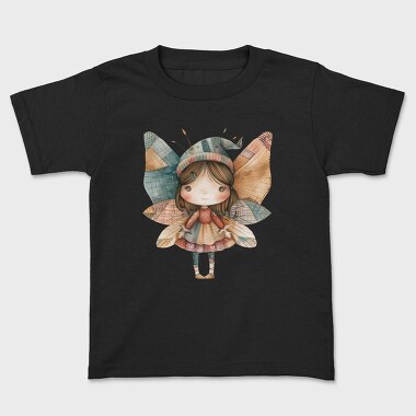 Fairy Patchwork Clipart, Tricou Copii