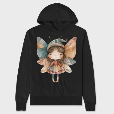 Fairy Patchwork Clipart, Hanorac Oversize Barbati (Unisex)