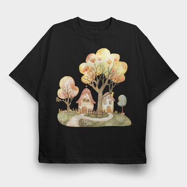 Fairy Tree Friends, Tricou Oversize Barbati (Unisex)