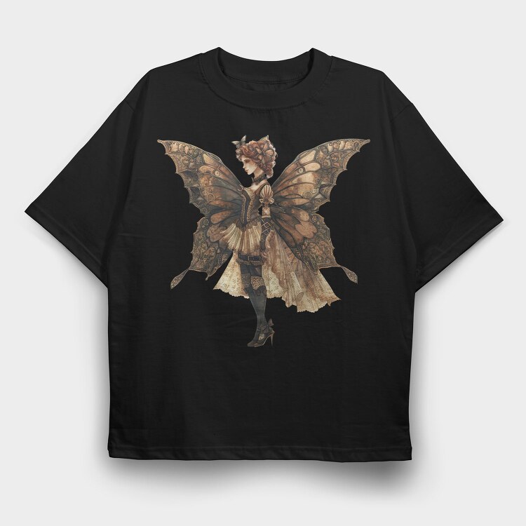 Fairy Wings Mechanica, Tricou Oversize Barbati (Unisex)