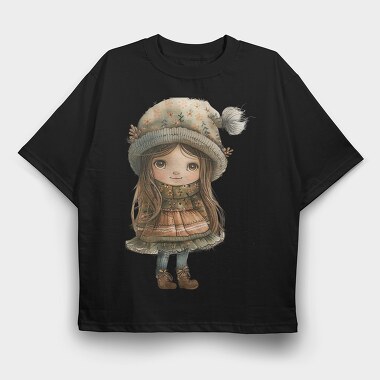 Fairy Winter Belle, Tricou Oversize Barbati (Unisex)