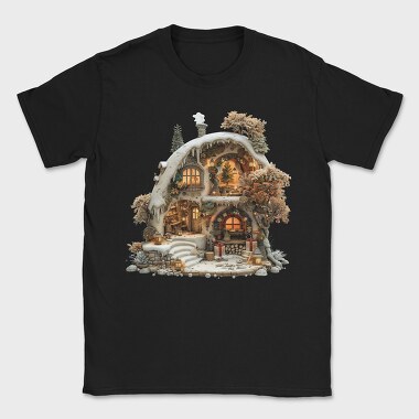 Fairy Winter Cottage, Tricou Barbati (Unisex)