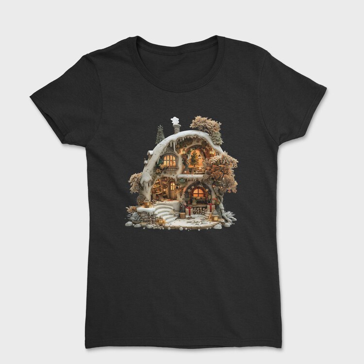 Fairy Winter Cottage, Tricou Femei