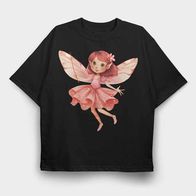 Fairy Woodland Fantasy, Tricou Oversize Barbati (Unisex)