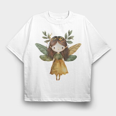 Fairy Woodland Hat, Tricou Oversize Barbati (Unisex)