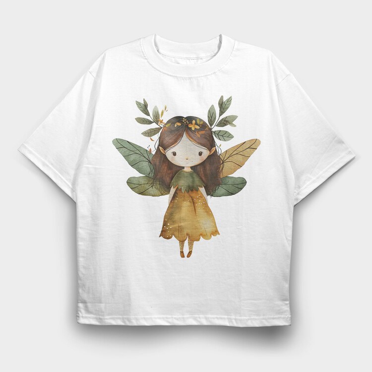 Fairy Woodland Hat, Tricou Oversize Barbati (Unisex)