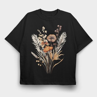 Fall Fantasy Bouquet, Tricou Oversize Barbati (Unisex)