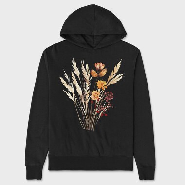Fall Feather Bouquet, Hanorac Oversize Barbati (Unisex)