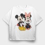 Mickey Minnie Love, Tricou Oversize Barbati (Unisex)