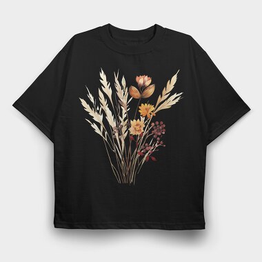Fall Feather Bouquet, Tricou Oversize Barbati (Unisex)