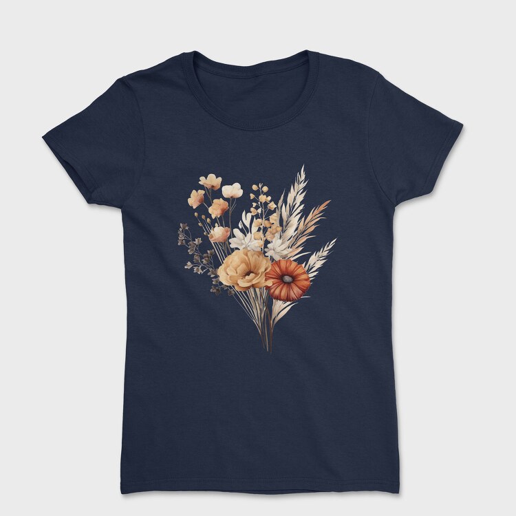 Fall Floral Bouquet, Tricou Femei