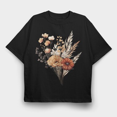 Fall Floral Bouquet, Tricou Oversize Barbati (Unisex)