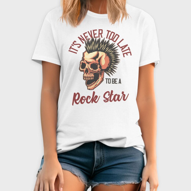 Punk Skull Rockstar, Tricou Barbati (Unisex)